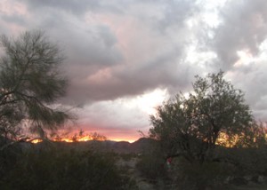 This is what the desert is all about!  Amazing sunsets and very cool skies.