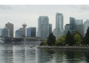 Vancouver Skyline, looking across from the Park