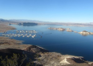Lake Mead, just above the dam