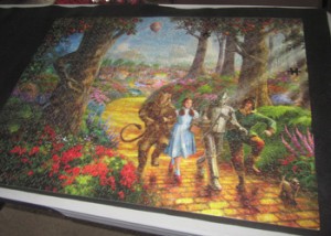 1000 pieces, actually 998!  I lost two pieces from moving it about in the RV!
