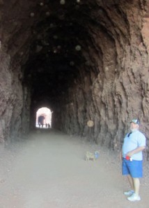 1 of 5 tunnels along the trail