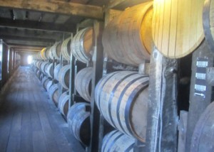 The barrels are stored in Rikes which are really large barns!