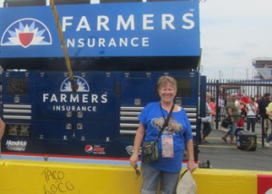 Standing infront of the #5 pit stall! 