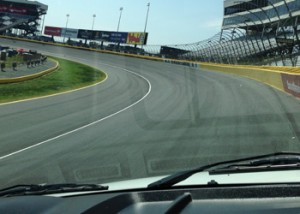 Coming into turn 1