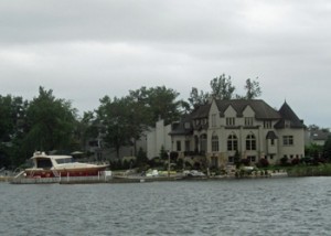 Nearest neighbor to Boldt Castle!  Their yacht is larger than my whole home!