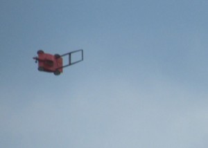 A flying lawnmower!